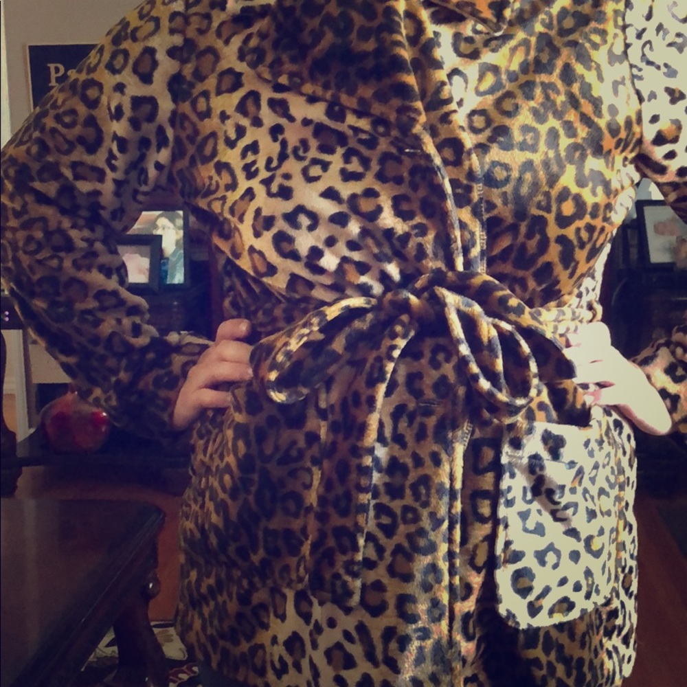 Leopard print coat